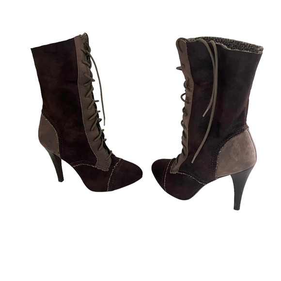 Max Studio Shearling Lace up Boots - Picture 15 of 15